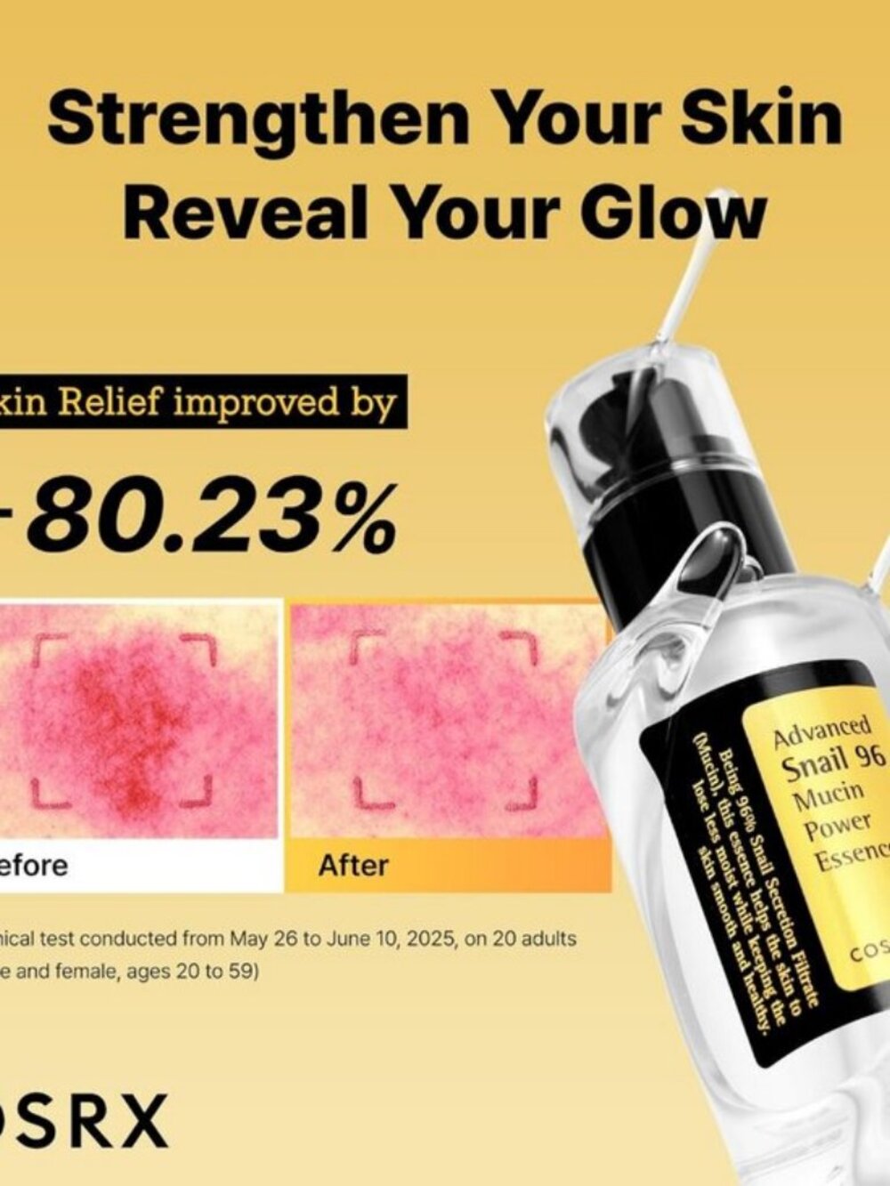 COSRX Snail Mucin 96% Repairing Serum for Sooothing & Hydrating 3.38 oz. - Picture 8 of 8